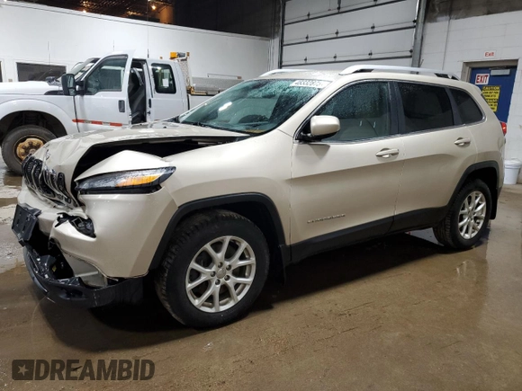 2015 Jeep Cherokee Latitude with VIN 1C4PJMCS1FW601438, listed as a Copart auction lot 48332875 with 135,380 mi miles and Salvage Title. Bid and sale history available at DreamBid. Image 1.