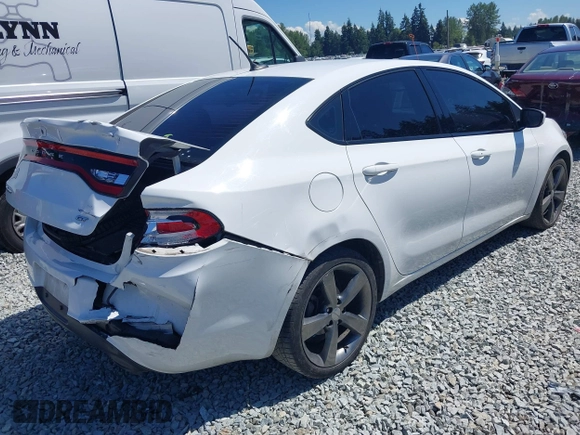 2015 Dodge Dart GT with VIN 1C3CDFEB9FD150533, listed as a IAAI auction lot 39710049 with 102,449 mi miles. Bid and sale history available at carsss.com. Image 4.