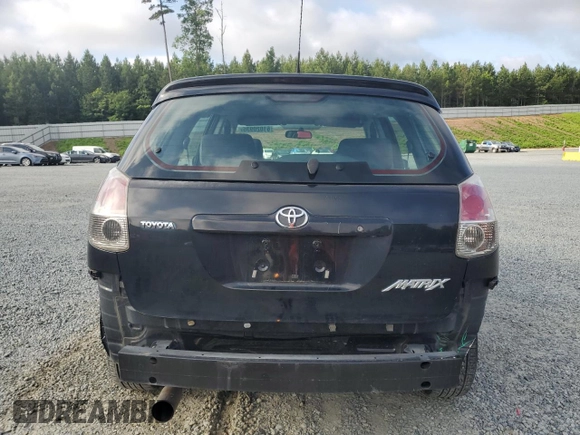 2006 Toyota Matrix STD with VIN 2T1KR32E06C574475, listed as a Copart auction lot 61020935 with 142,942 mi miles and Salvage title. Bid and sale history available at DreamBid. Image 6.