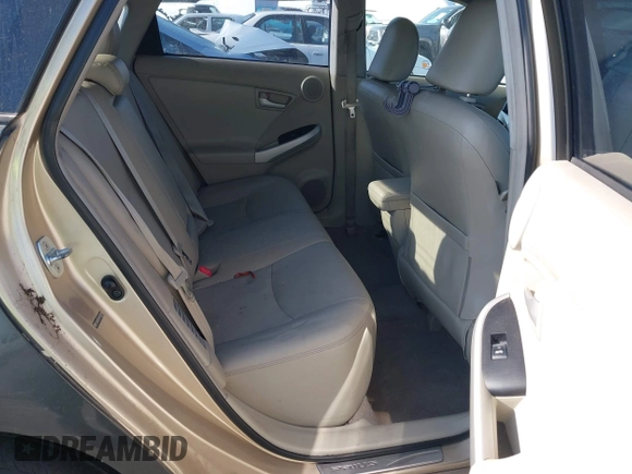 2010 Toyota Prius II with VIN JTDKN3DUXA1030143, listed as a IAAI auction lot 42051992 with 209,583 mi miles. Bid and sale history available at carsss.com. Image 8.