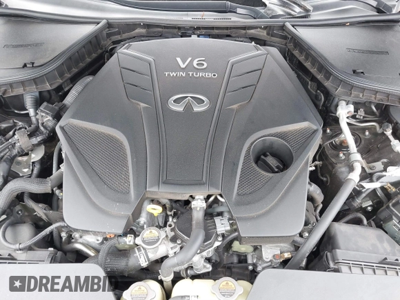 2021 Infiniti Q50 Red Sport 400 with VIN JN1FV7DR3MM880528, listed as a IAAI auction lot 41645447 with 73,160 mi miles and . Bid and sale history available at carsss.com. Image 10.
