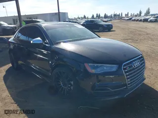2015 Audi A3 2.0T Premium with VIN WAUBFGFFXF1077017, listed as a IAAI auction lot 41869401 with 109,758 mi miles. Bid and sale history available at carsss.com. Image 1.