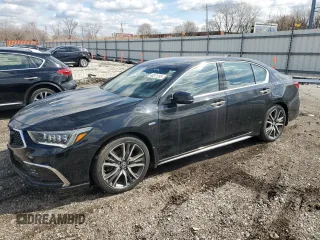 2019 Acura RLX Hybrid Advance Pkg with VIN JH4KC2F99KC000242, listed as a Copart auction lot 48571295 with 40,832 mi miles and Salvage Title. Bid and sale history available at carsss.com. Image 1.