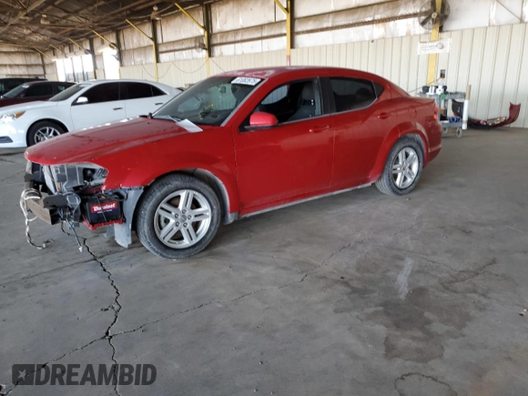 2013 Dodge Avenger SXT z VIN 1C3CDZCB8DN613189, wystawiony jako Copart lot #61082675 z przebiegiem 58 041 mil mil oraz Czysty tytuł • Clean title. Historia ofert i sprzedaży dostępna na DreamBid. Obrazek 1.
