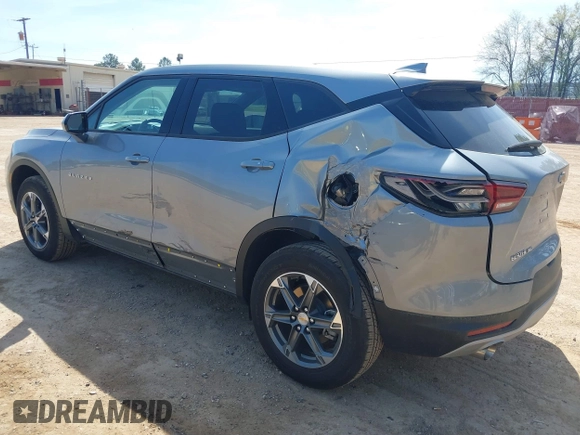 2025 Chevrolet Blazer LT with VIN 3GNKBHR48SS144860, listed as a IAAI auction lot 41851535 with 6,886 mi miles and . Bid and sale history available at DreamBid. Image 3.