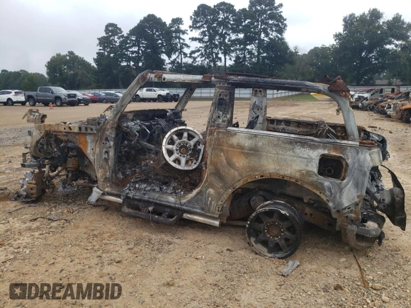 2023 Ford Bronco with VIN 1FMDE5AH1PLB27655, listed as a Copart auction lot 71652224 with Not provided miles and Non repairable. Bid and sale history available at DreamBid. Image 2.