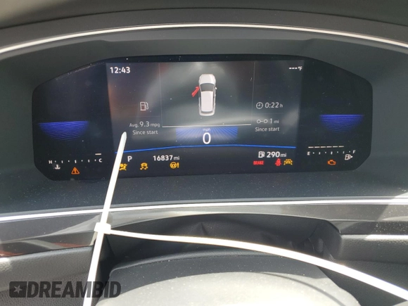 2022 Volkswagen Tiguan S with VIN 3VV1B7AX5NM138710, listed as a Copart auction lot 55900645 with 16,837 mi miles and Salvage title. Bid and sale history available at DreamBid. Image 9.