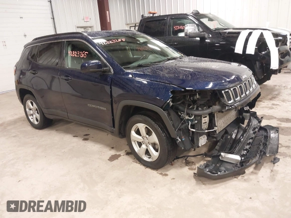 2020 Jeep Compass North z VIN 3C4NJDBB9LT124543, wystawiony jako IAAI lot #42323265 z przebiegiem 94 667 mil mil oraz . Historia ofert i sprzedaży dostępna na DreamBid. Obrazek 1.
