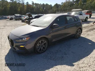 2019 Hyundai Elantra GT N Line with VIN KMHH55LC0KU110075, listed as a Copart auction lot 76715924 with 68,612 mi miles and Salvage Title. Bid and sale history available at carsss.com. Image 1.
