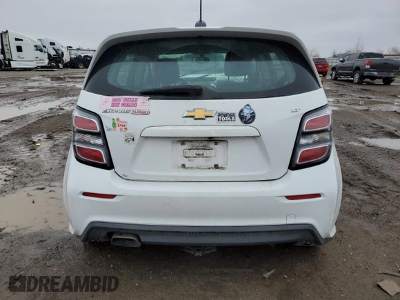 2017 Chevrolet Sonic LT with VIN 1G1JD6SB0H4154389, listed as a Copart auction lot 46086095 with 142,314 mi miles and Salvage Title. Bid and sale history available at carsss.com. Image 6.