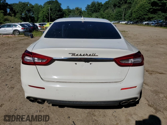 2017 Maserati Quattroporte z VIN ZAM56RRL1H1230279, wystawiony jako Copart lot #67067924 z przebiegiem Nie podano mil oraz Czysty tytuł • Clean title. Historia ofert i sprzedaży dostępna na DreamBid. Obrazek 6.