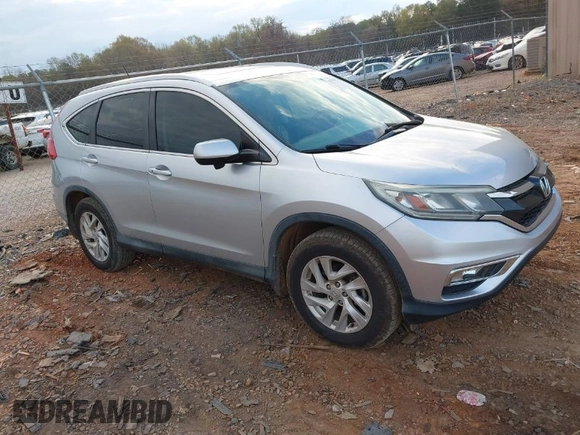 2015 Honda CR-V EX-L with VIN 2HKRM3H77FH524093, listed as a IAAI auction lot 41912203 with 157,328 mi miles. Bid and sale history available at carsss.com. Image 1.