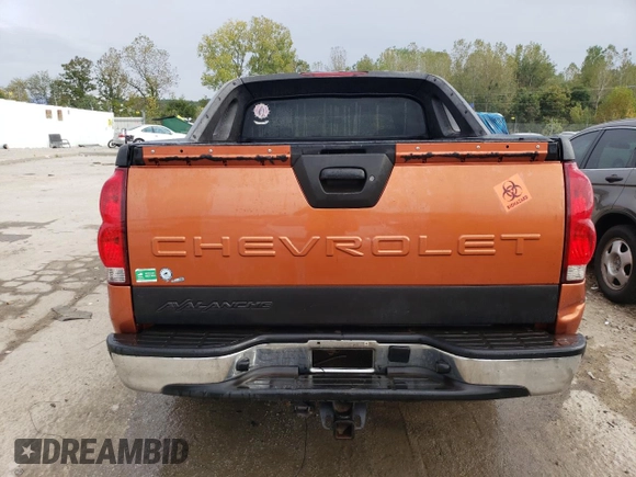 2004 Chevrolet Avalanche Z66 with VIN 3GNEC12T44G337905, listed as a Copart auction lot 71874904 with 264,570 mi miles and Non Repairable. Bid and sale history available at carsss.com. Image 6.