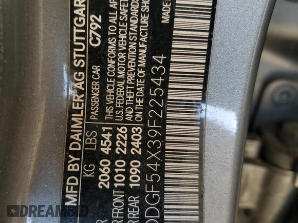 2009 Mercedes-Benz C 300 Sport with VIN WDDGF54X39F225434, listed as a Copart auction lot 53141085 with 194,350 mi miles and Salvage title. Bid and sale history available at DreamBid. Image 13.