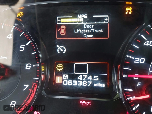 2019 Subaru WRX Premium with VIN JF1VA1B63K9808132, listed as a IAAI auction lot 41616051 with 63,387 mi miles. Bid and sale history available at carsss.com. Image 16.