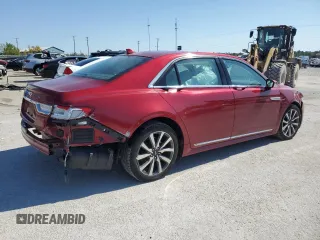 2019 Lincoln Continental Standard with VIN 1LN6L9PK9K5605553, listed as a Copart auction lot 74130284 with 17,492 mi miles and Non Repairable. Bid and sale history available at carsss.com. Image 3.
