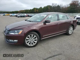 2012 Volkswagen Passat SEL with VIN 1VWCP7A3XCC100813, listed as a Copart auction lot 70373204 with 101,029 mi miles and Salvage Title. Bid and sale history available at carsss.com. Image 1.