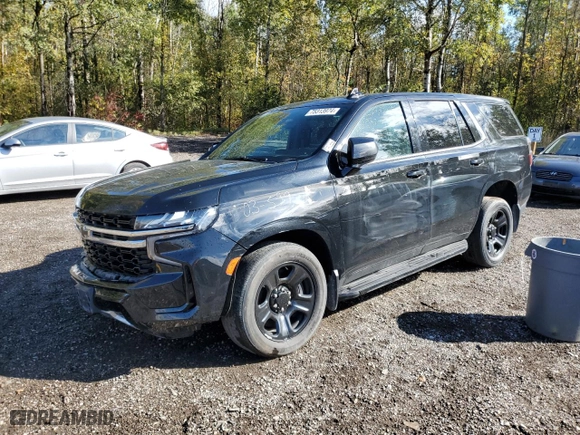 2021 Chevrolet Tahoe Commercial with VIN 1GNSKLED4MR476230, listed as a Copart auction lot 75313974 with 124,085 mi miles and Salvage Title. Bid and sale history available at carsss.com. Image 1.