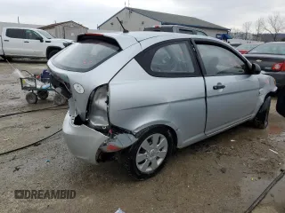 2007 Hyundai Accent GS with VIN KMHCM36C17U041160, listed as a Copart auction lot 45199895 with 225,096 mi miles and Non Repairable. Bid and sale history available at carsss.com. Image 3.