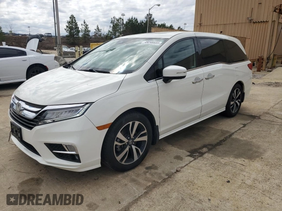 2019 Honda Odyssey Elite with VIN 5FNRL6H99KB013578, listed as a Copart auction lot 49246685 with 54,025 mi miles and Salvage title. Bid and sale history available at DreamBid. Image 1.