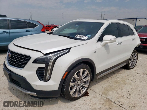 2023 Cadillac XT4 FWD Premium Luxury with VIN 1GYFZCR42PF110122, listed as a Copart auction lot 57332955 with 11,427 mi miles and Salvage title. Bid and sale history available at DreamBid. Image 1.