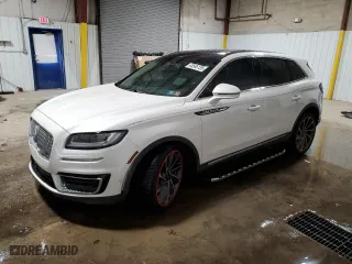 2019 Lincoln Nautilus Reserve with VIN 2LMPJ8LP4KBL56326, listed as a Copart auction lot 45565135 with 0 mi miles and Salvage Title. Bid and sale history available at carsss.com. Image 1.