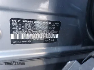 2023 Mitsubishi Eclipse Cross SE z VIN JA4ATWAA3PZ035637, wystawiony jako Copart lot #88260165 z przebiegiem 20 996 mil mil oraz Szkoda całkowita • Salvage title. Historia ofert i sprzedaży dostępna na DreamBid. Obrazek 15.