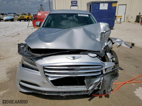 2015 Hyundai Genesis 3.8L with VIN KMHGN4JE4FU043951, listed as a Copart auction lot 50373415 with 64,079 mi miles and Salvage Title. Bid and sale history available at carsss.com. Image 5.