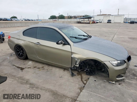 2007 BMW 3 Series 335i with VIN WBAWB73537P155113, listed as a Copart auction lot 54203555 with Not provided miles and Salvage title. Bid and sale history available at DreamBid. Image 4.