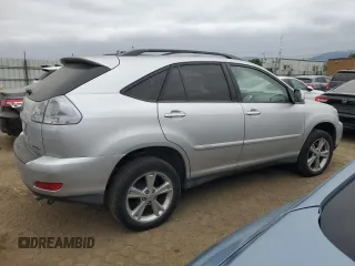 2008 Lexus RX 400h with VIN JTJHW31U382045287, listed as a Copart auction lot 54551125 with 146,487 mi miles and Salvage Title. Bid and sale history available at DreamBid. Image 3.