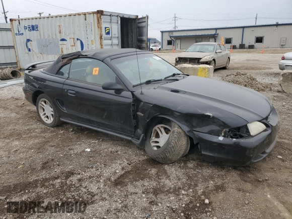 1996 Ford Mustang GT with VIN 1FALP45X6TF145802, listed as a Copart auction lot 50532085 with 76,908 mi miles and Salvage Title. Bid and sale history available at carsss.com. Image 4.