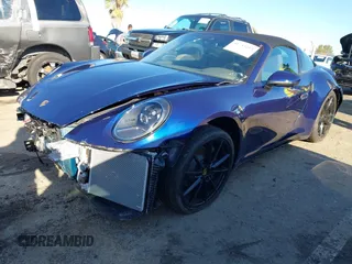 2024 Porsche 911 4 with VIN WP0BA2A93RS228140, listed as a IAAI auction lot 41743283 with 630 mi miles. Bid and sale history available at carsss.com. Image 2.
