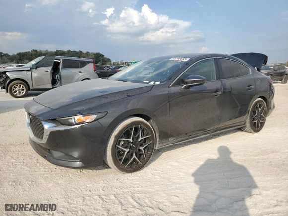 2021 Mazda Mazda3 Sedan 2.5 S Select Sport with VIN 3MZBPABM0MM205621, listed as a Copart auction lot 45169665 with 59,581 mi miles and Salvage Title. Bid and sale history available at carsss.com. Image 1.