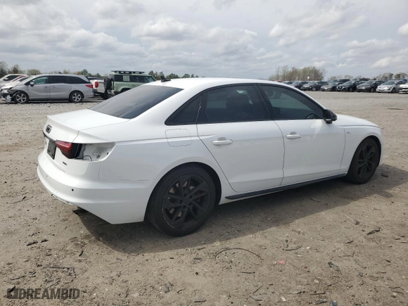 2022 Audi A4 Sedan S line Premium Plus with VIN WAUEAAF43NN003551, listed as a Copart auction lot 51765665 with 39,216 mi miles and Salvage Title. Bid and sale history available at carsss.com. Image 3.