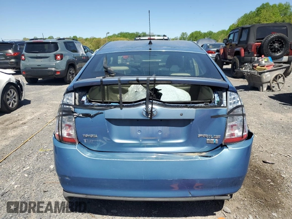 2006 Toyota Prius with VIN JTDKB22U167060920, listed as a Copart auction lot 53042705 with 265,147 mi miles and Salvage Title. Bid and sale history available at DreamBid. Image 6.
