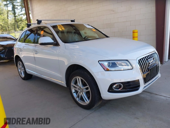 2015 Audi Q5 Premium Plus with VIN WA1LFAFP9FA016930, listed as a IAAI auction lot 42392757 with 76,988 mi miles and . Bid and sale history available at DreamBid. Image 1.