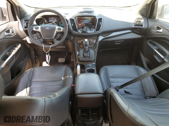 2014 Ford Escape Titanium with VIN 1FMCU9J95EUD18808, listed as a Copart auction lot 52397845 with 136,441 mi miles and Salvage Title. Bid and sale history available at carsss.com. Image 8.