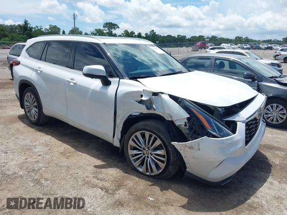 2023 Toyota Highlander L with VIN 5TDKDRAH3PS044054, listed as a IAAI auction lot 42464813 with 38,681 mi miles and . Bid and sale history available at DreamBid. Image 1.