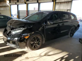 2023 Honda Odyssey Sport with VIN 5FNRL6H71PB025357, listed as a Copart auction lot 45682075 with 56,291 mi miles and Salvage Title. Bid and sale history available at carsss.com. Image 1.