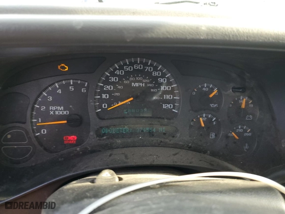 2004 Chevrolet Silverado 1500 Z71 with VIN 1GCEK19T04E127455, listed as a Copart auction lot 48785215 with 374,554 mi miles and Salvage Title. Bid and sale history available at carsss.com. Image 9.