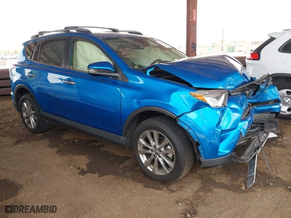 2017 Toyota RAV4 Limited with VIN JTMYFREVXHJ105743, listed as a IAAI auction lot 41928705 with 60,803 mi miles. Bid and sale history available at carsss.com. Image 1.