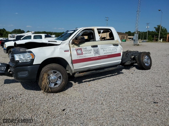 2019 Ram 2500 Tradesman with VIN 3C6UR5HJ6KG574674, listed as a Copart auction lot 61274934 with 51,372 mi miles and Salvage Title. Bid and sale history available at carsss.com. Image 1.