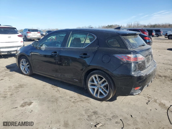 2014 Lexus CT 200h Hybrid with VIN JTHKD5BH8E2189052, listed as a Copart auction lot 42824715 with 80552 miles and Salvage Title. Bid and sale history available at carsss.com. Image 2.
