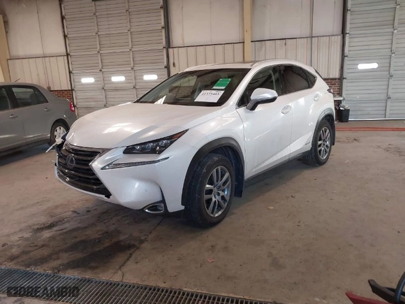 2015 Lexus NX 300h with VIN JTJBJRBZ6F2020771, listed as a IAAI auction lot 41375403 with 147083 miles. Bid and sale history available at carsss.com. Image 2.