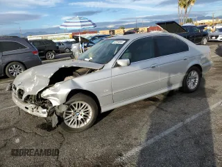 2003 BMW 5 Series 530iA with VIN WBADT634X3CK28257, listed as a Copart auction lot 82354644 with 0 mi miles and Salvage Title. Bid and sale history available at carsss.com. Image 1.