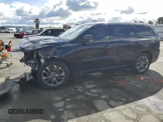 2019 Dodge Durango R/T with VIN 1C4SDHCT3KC582145, listed as a Copart auction lot 49098955 with 86,424 mi miles and Salvage title. Bid and sale history available at DreamBid. Image 1.