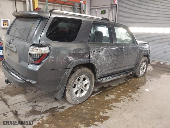 2019 Toyota 4Runner SR5 with VIN JTEZU5JRXK5192308, listed as a IAAI auction lot 41327678 with 127,320 mi miles. Bid and sale history available at carsss.com. Image 4.