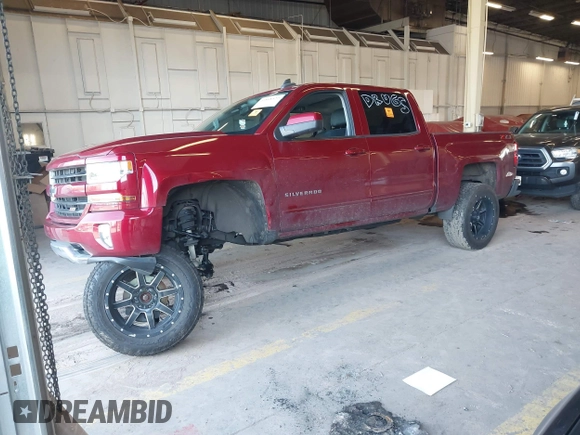 2018 Chevrolet Silverado 1500 LT with VIN 3GCUKREC0JG580317, listed as a IAAI auction lot 41868522 with 75,738 mi miles. Bid and sale history available at carsss.com. Image 2.