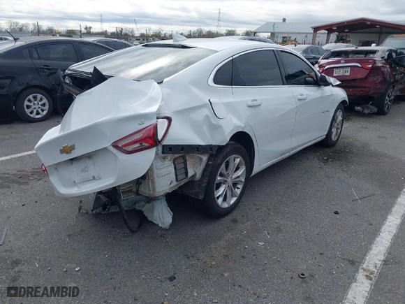 2021 Chevrolet Malibu LT with VIN 1G1ZD5ST3MF071608, listed as a IAAI auction lot 41354558 with 91,681 mi miles. Bid and sale history available at carsss.com. Image 4.