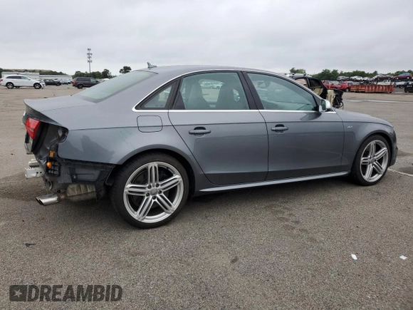2014 Audi S4 Premium Plus with VIN WAUBGAFL4EA080431, listed as a Copart auction lot 65033654 with 48,430 mi miles and Salvage Title. Bid and sale history available at carsss.com. Image 3.
